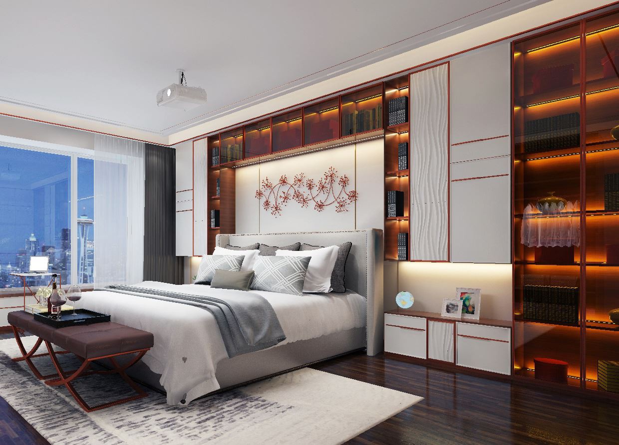 master bedroom melamine full house cabinet design