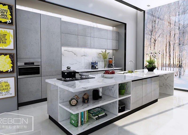 PVC Membrane Kitchen Cabinet PVC Membrane Kitchen Cabinet