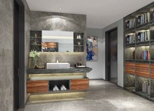 כיור חדר רחצה צף מודרני