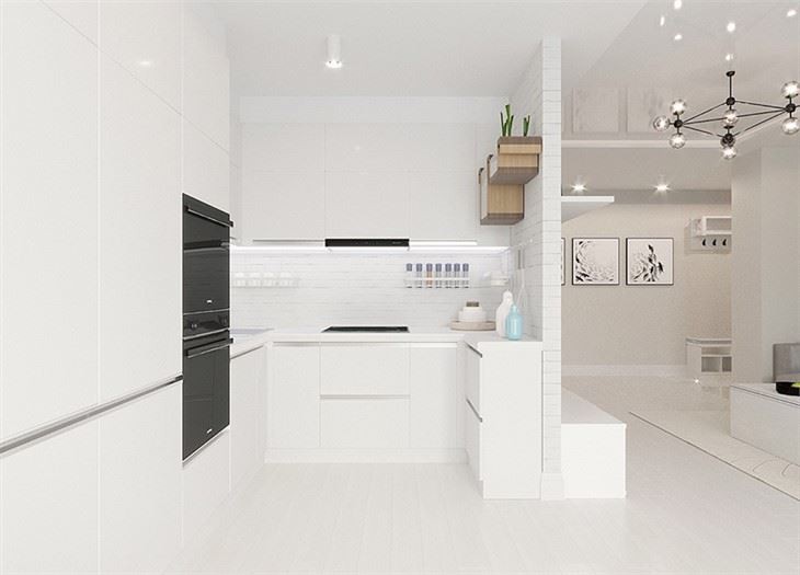 Modern Lacquer Kitchen Cupboard