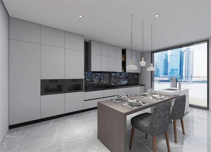 Contemporary Grey Kitchen Cabinets
